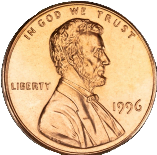 BU 1996 (P) Lincoln Memorial Cent  Gem RED Brilliant Uncirculated Penny US Coin