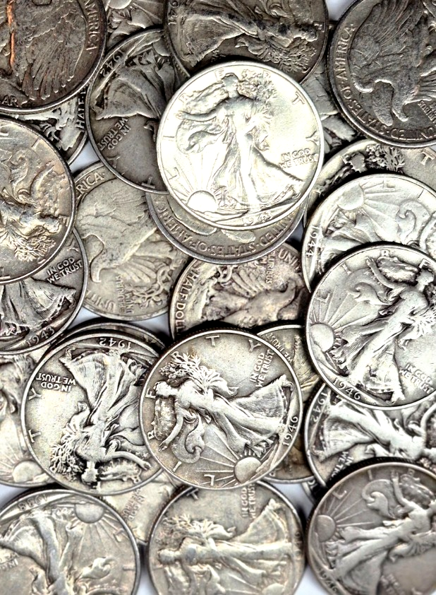 90% Silver Walking Liberty Half Dollar Choose How Many Coins 50c Walkers VG-VF+