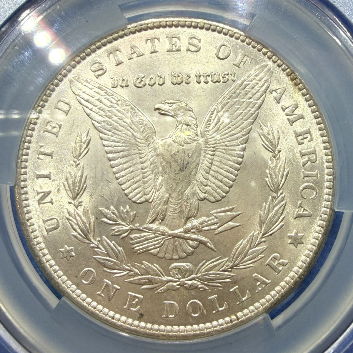 1889 Morgan Silver Dollar CAC UNC Details Cleaned Philadelphia Mint 90% Silver