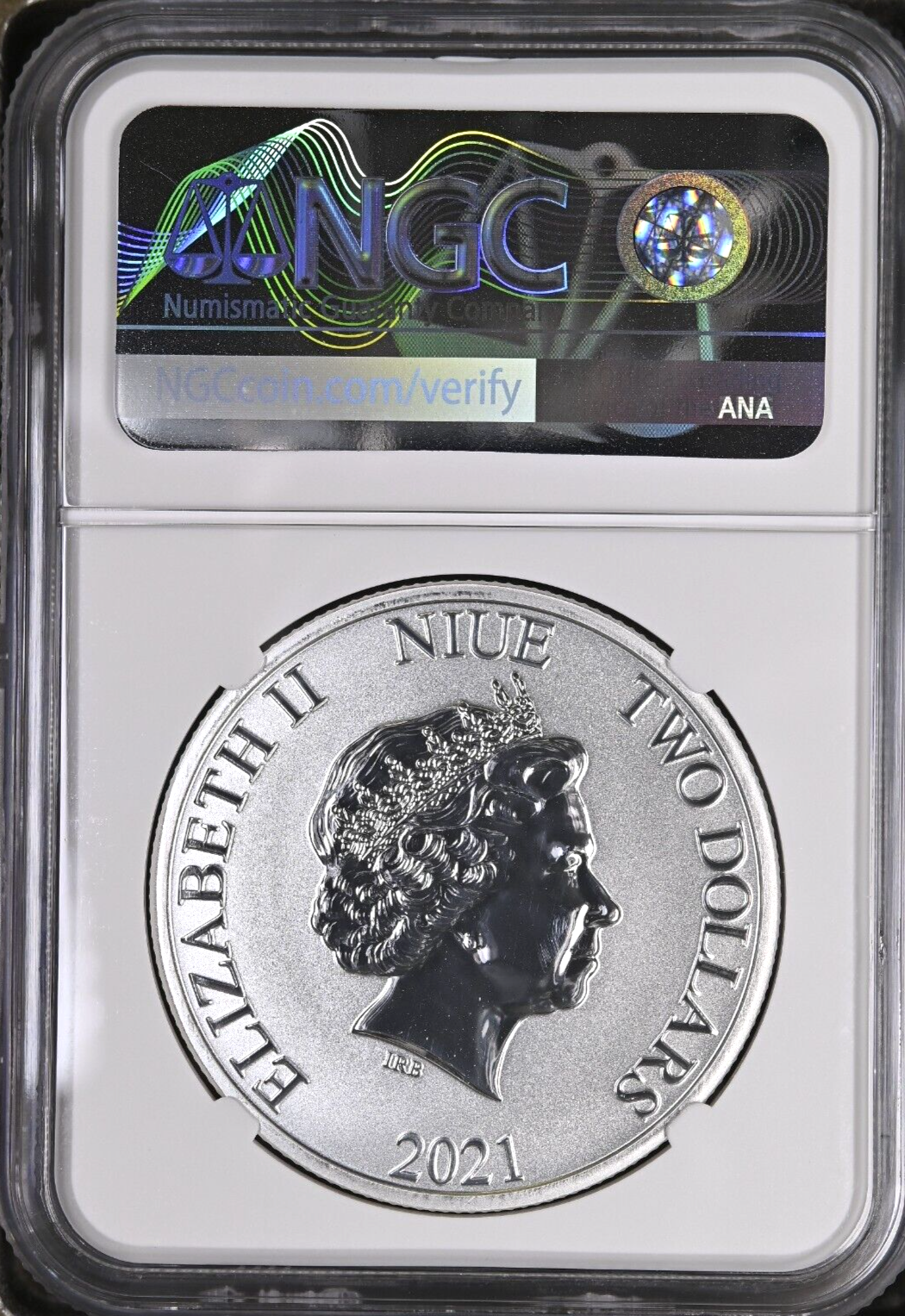 TOP POP NGC MS70 2021 $2 Niue  Star Wars: Millennium Falcon 1oz Silver Coin QEII