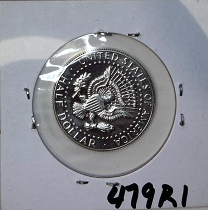 1970-S Kennedy 40% SILVER Half Dollar 50C DCAM Proof Coin Old Flip With Writing