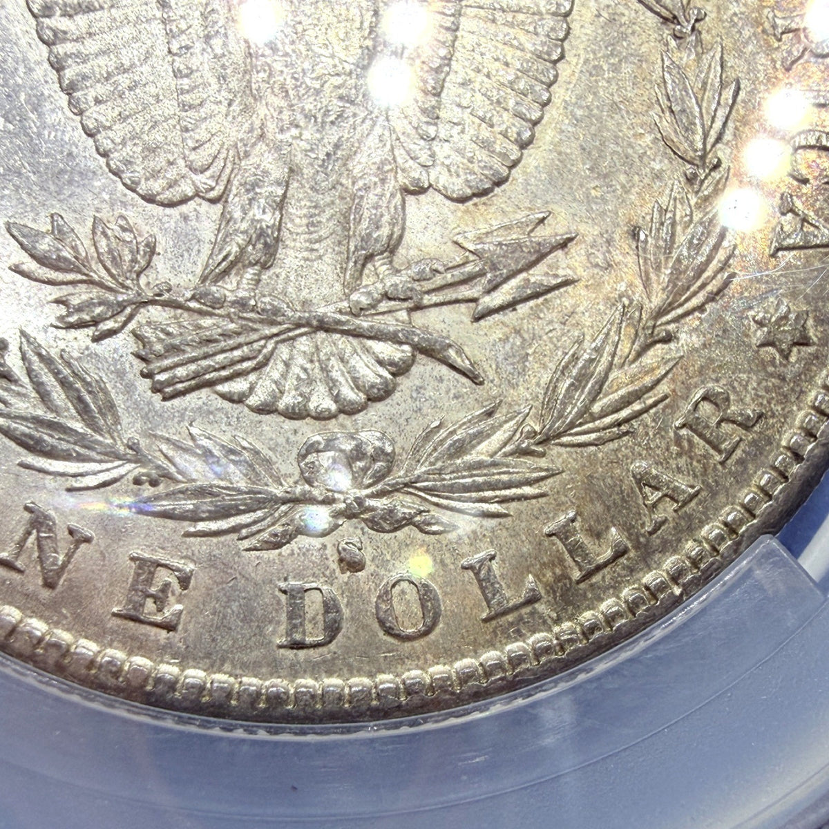 1881-S Morgan Silver Dollar CAC AU Details Cleaned San Francisco Mint 90% Silver