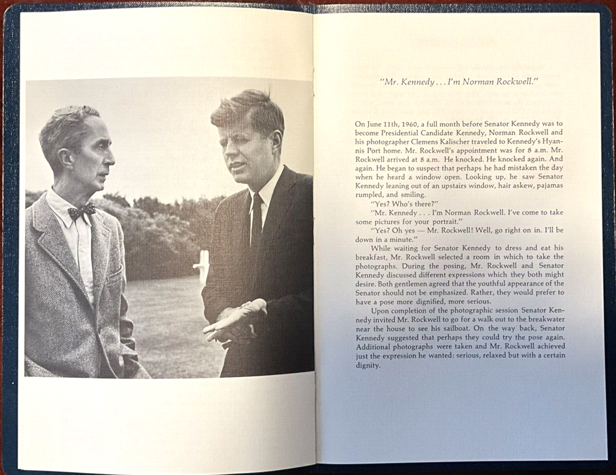 NORMAN ROCKWELL Lithograph JOHN F KENNEDY Numbered Limited Edition JFK Print COA