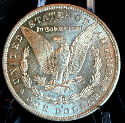 1879 S Morgan $1 Dollar 90% Silver W/Mint Like Features Circulated Blast White