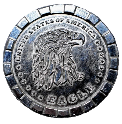 1 Oz 999 Silver Round United States of America EAGLE   LOVE, PEACE & HAYLEYBUG