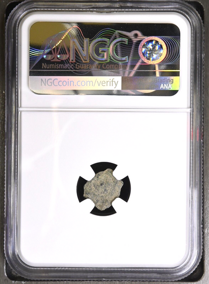 NGC JUDAEA HASMONEAN KINGS 135-37 BC AE Prutah Biblical Widow's Mite VG Coin