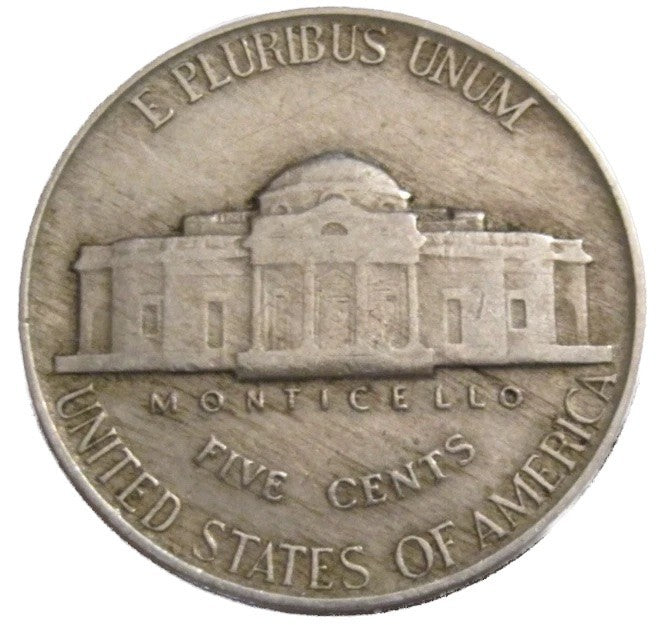 🔥 1942 (P)  Jefferson Nickel Good - Fine (G-F) Average Circulated 5c Coin