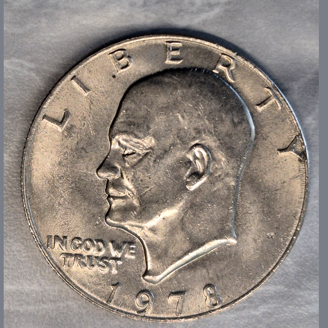 1978 Eisenhower Ike Dollar $1 Last Year of Type Philadelphia No Mint Mark AU
