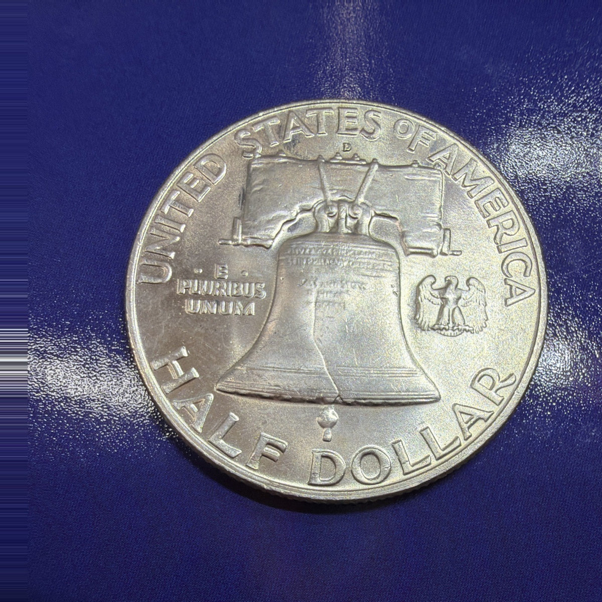 1958-D Franklin Half Dollar 50C BU 90% Silver US Coin Denver