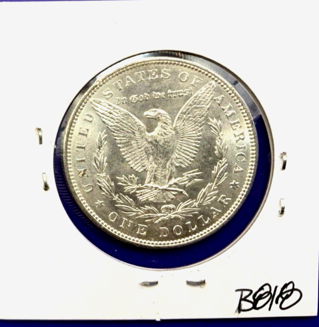 1887 Morgan 90% Silver Dollar BU Gem Shiny, Bright, Well Struck Coin