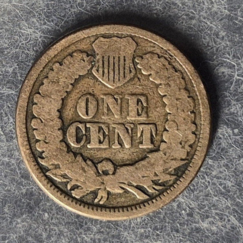 1864 Copper-Nickel Indian Head Cent 1C VG Very Good CN Last Year Civil War Coin