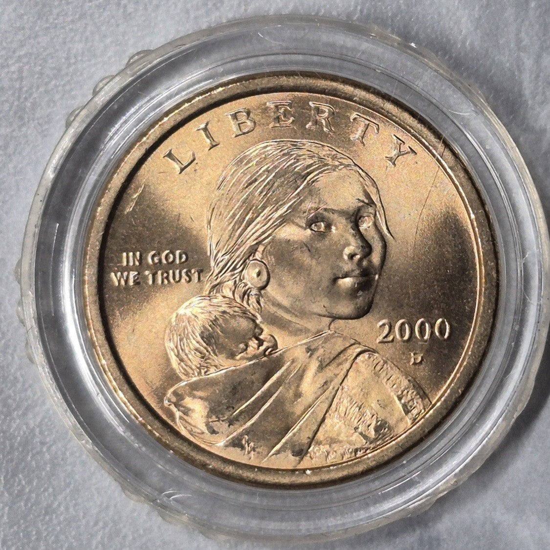 2000-D Sacagawea Golden Dollar $1 First Year Uncirculated BU Denver Mint Coin
