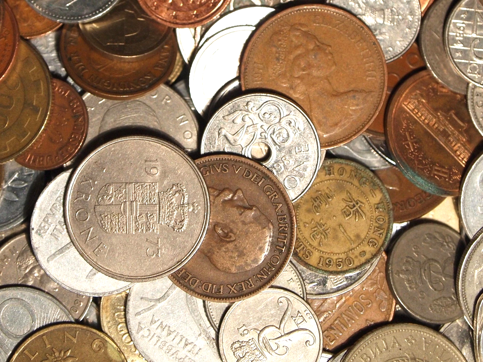 1/2 Pound World Coins Bulk Lot Around The World FOREIGN Coins Instant Collection
