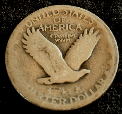 1926 Standing Liberty 90% Silver Quarter AG or Less Features 25C