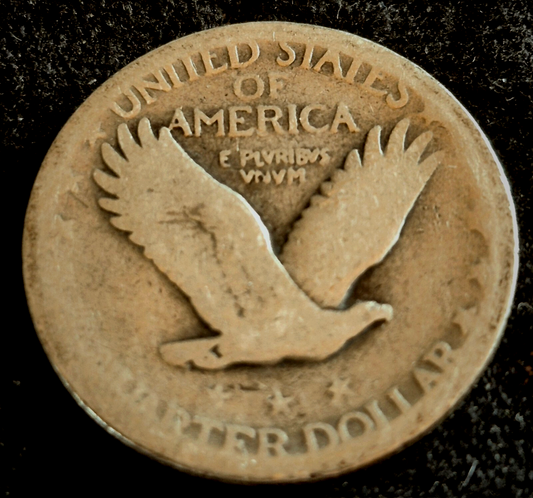 1926 Standing Liberty 90% Silver Quarter AG or Less Features 25C