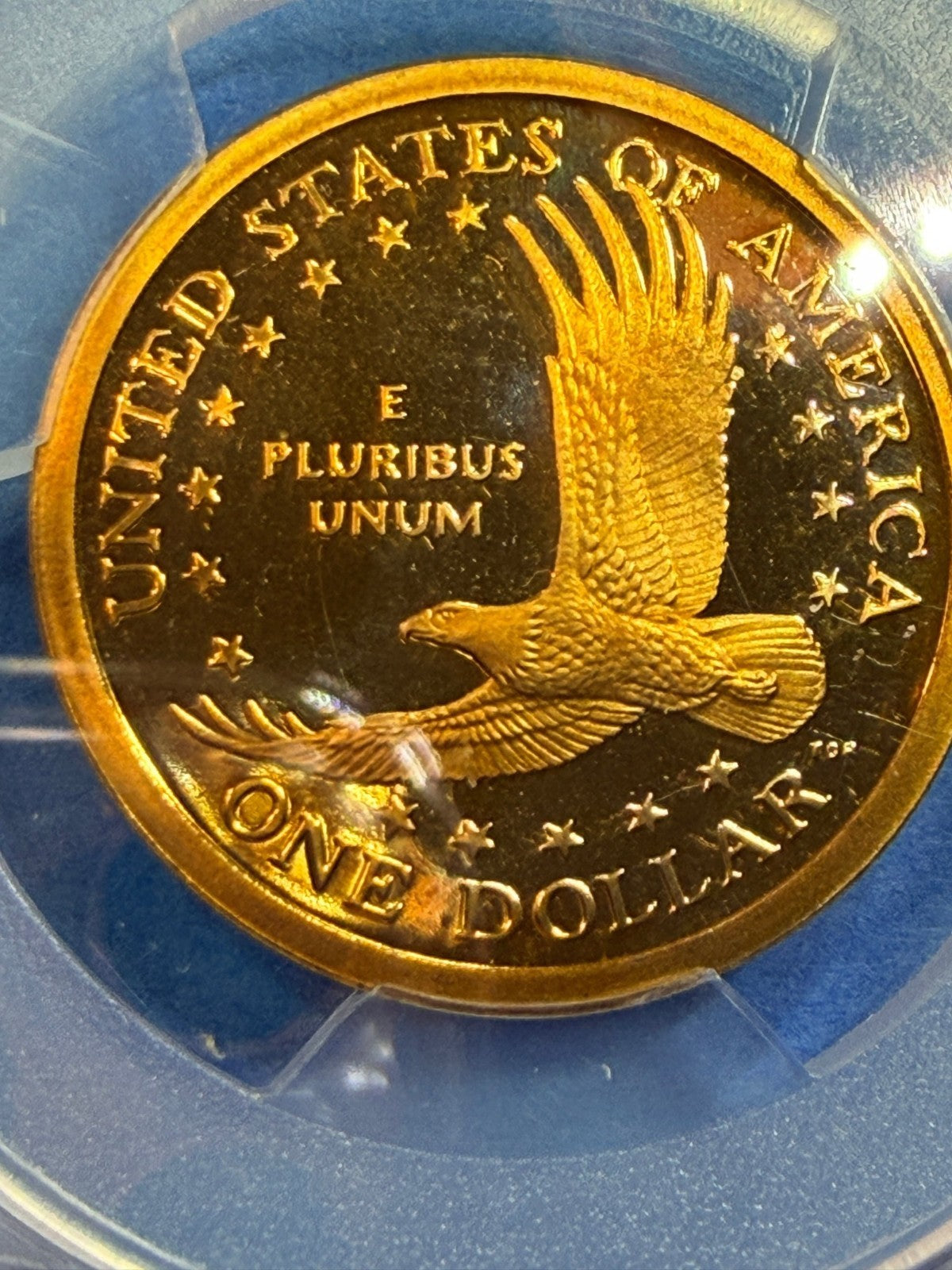 CRAZY GOLD TONER 🔥 2003-S Sacagawea Dollar $1 PCGS PR69DCAM Deep Cameo Proof