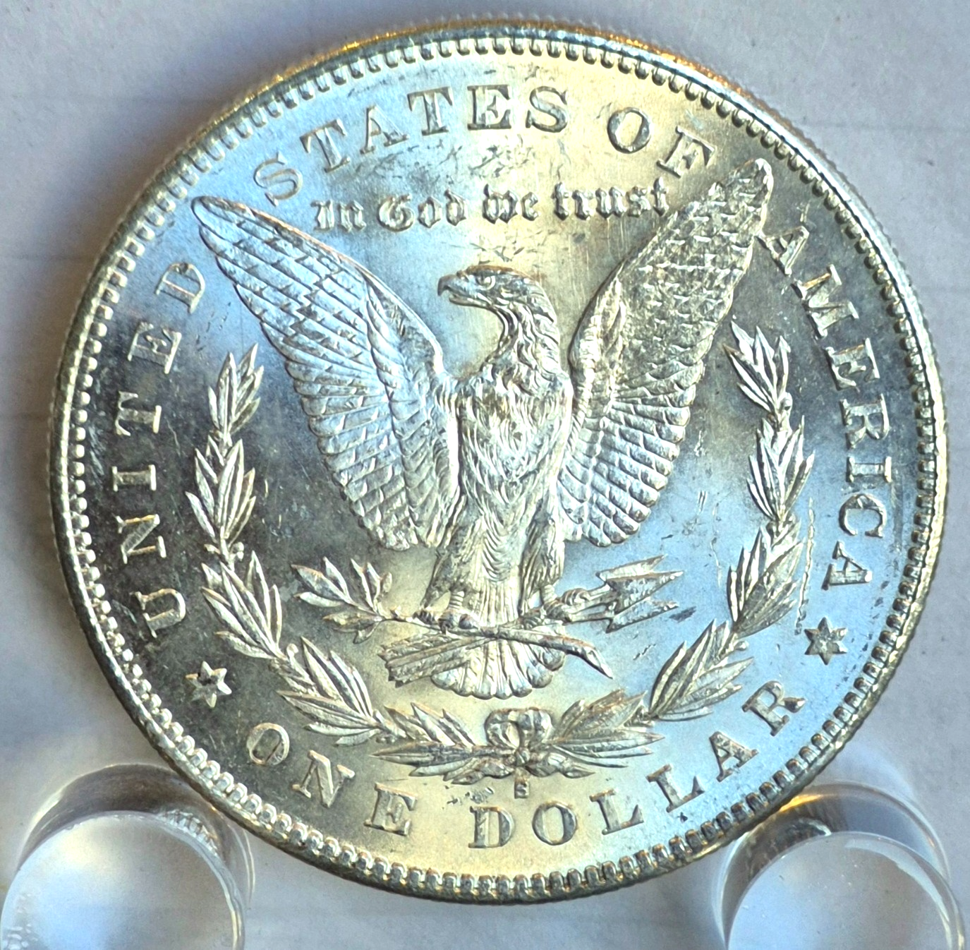 1878-S Morgan 90% Silver Dollar PL Strong MS Features 7 Feathers 1st Year $1