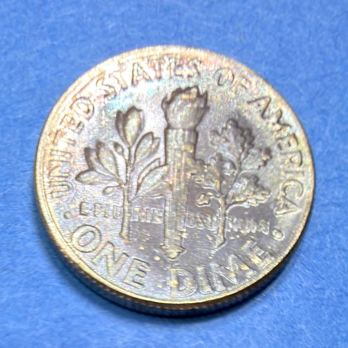 1959-D Roosevelt Dime 10C BU Uncirculated Toned 90% Silver Denver US Coin
