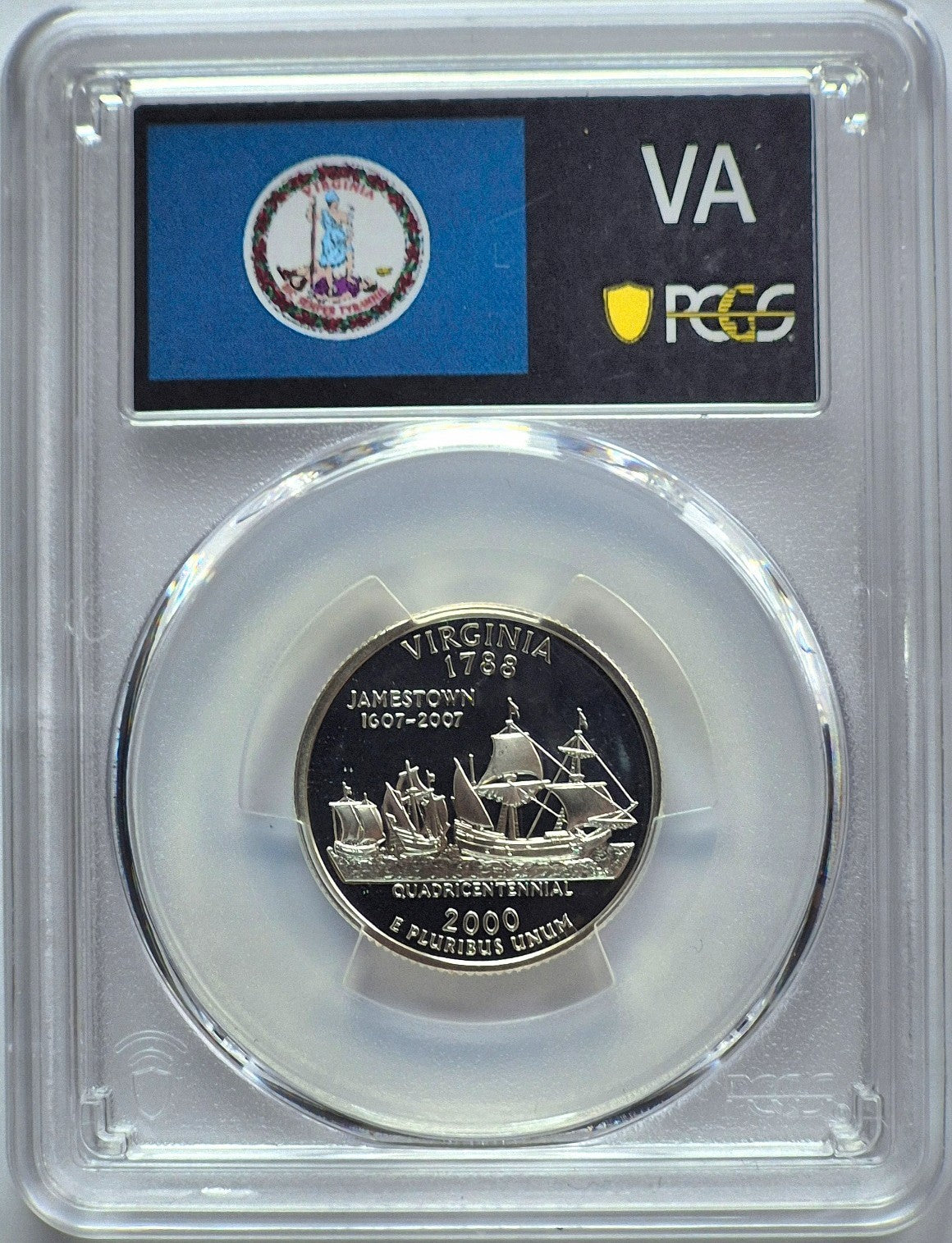 2000 S State Quarter Set 90% Silver PCGS High Graded PR69DCAM (VA/MA/SC/NH/MD)