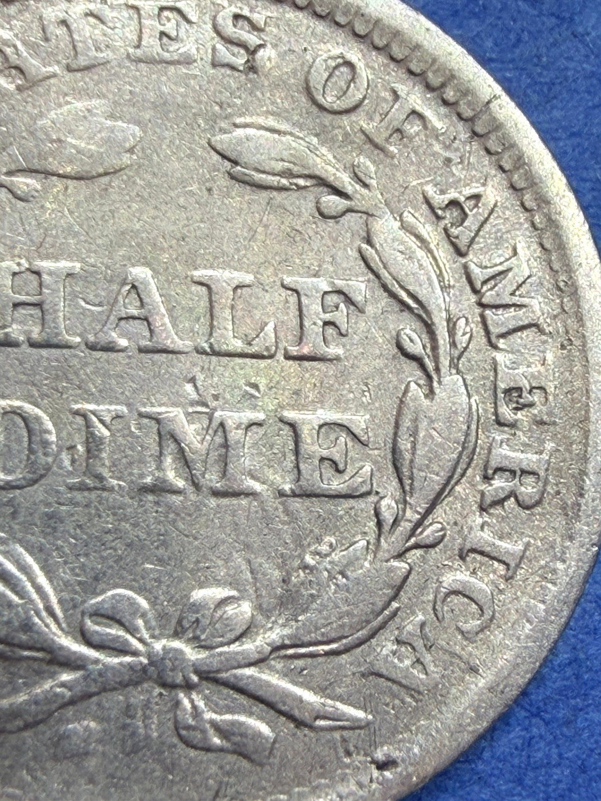 1857 Seated Liberty Half Dime H10C VF Very Fine 90% Silver Pre Civil War Coin