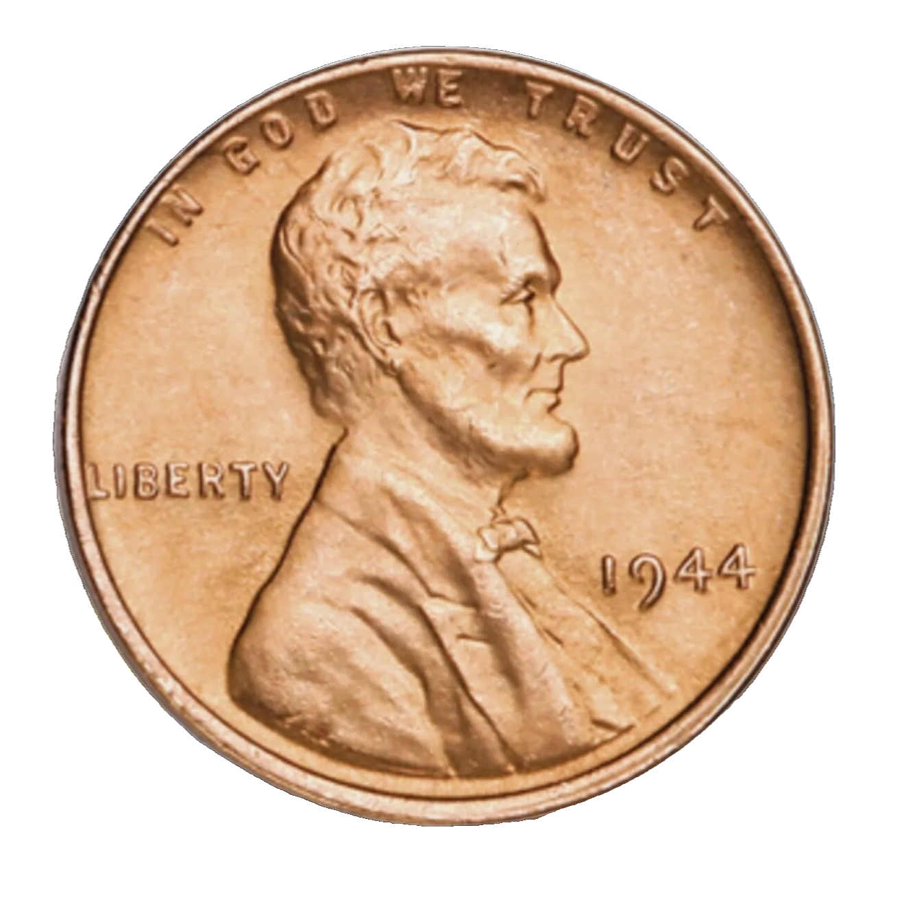 1944 P Lincoln Wheat Cent CHOICE BU UNC From OBW Bank Roll Beautiful RARE Penny
