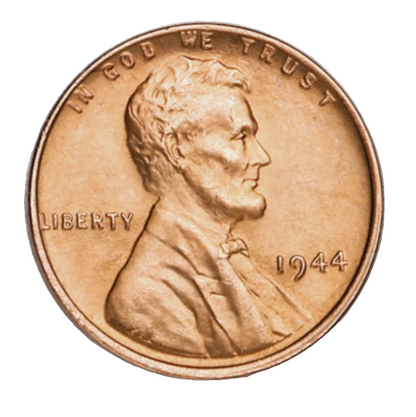 1944 P Lincoln Wheat Cent CHOICE BU UNC From OBW Bank Roll Beautiful RARE Penny