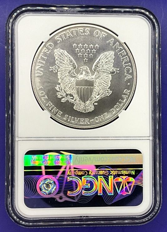 1998 P American Silver Eagle $1 NGC X 9.9 NGCX Rare Coins TV RCTV Label .999
