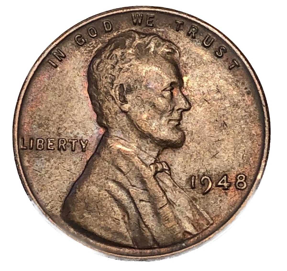 1948 P Lincoln Wheat Cent (G-F) Good to Fine Circulated 1c Copper Coin