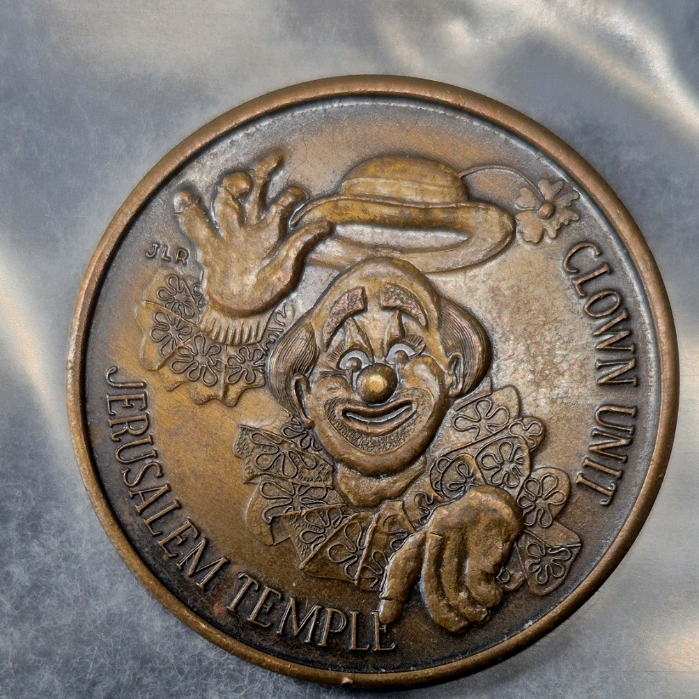 1979 Mardi Gras Jerusalem Temple Shriners Clown Unit Luigi Low Mintage MS Bronze