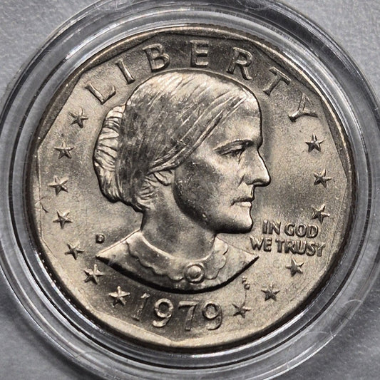 1979-D Susan B Anthony Dollar SBA $1 First Year Uncirculated BU Denver Mint Coin