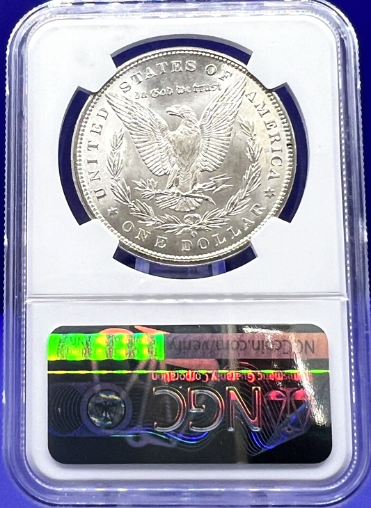 1898-O Morgan Silver Dollar NGC MS62 Shiny Uncirculated $1 Coin