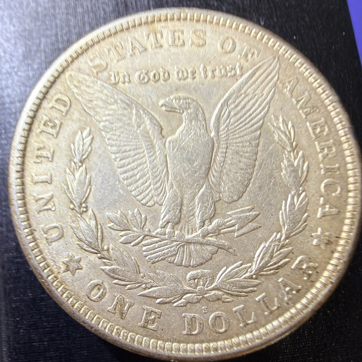 1921-S Morgan Silver Dollar $1 Micro S VF Very Fine 90% Silver San Francisco