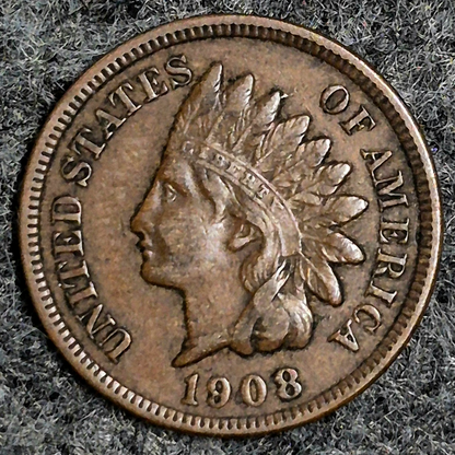 1908 Indian Head Cent Penny XF Features Full Liberty, Receive Coin Pictured 1C