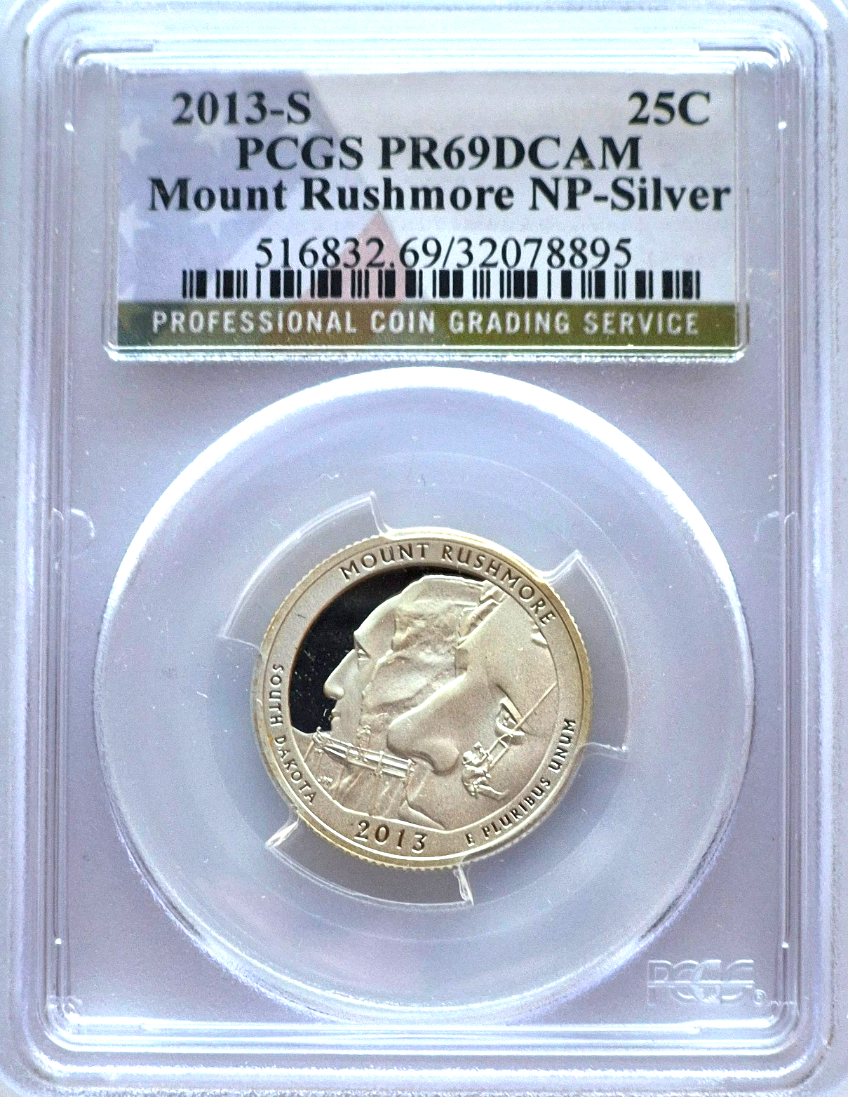 2013 S National Parks 5 Coin Silver Quarter Set PCGS PR69DCAM Special Flag Label