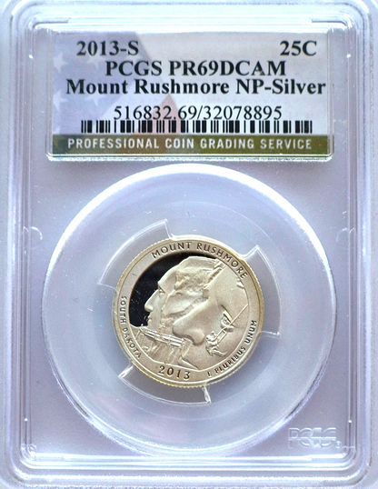 2013 S National Parks 5 Coin Silver Quarter Set PCGS PR69DCAM Special Flag Label