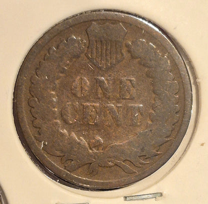 1881-1882-1883 LOT OF (3) INDIAN HEAD CENTS , G-VG Features, Exact Coins Shown