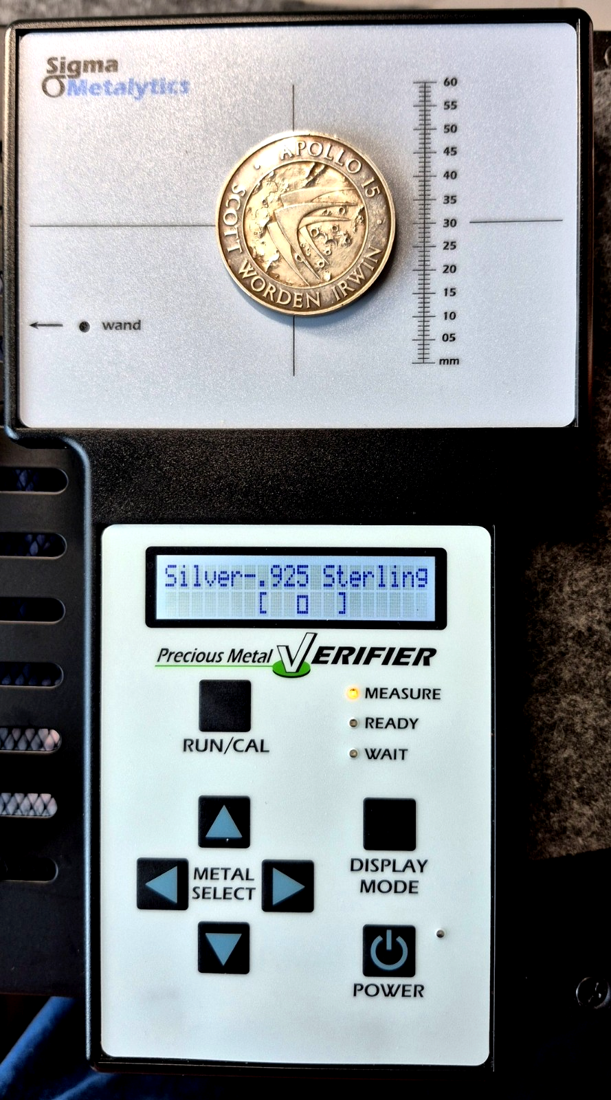 1971 Apollo 15 Scott Worden Irwin Sterling Medal 33g Version Mintage 31851 Toned