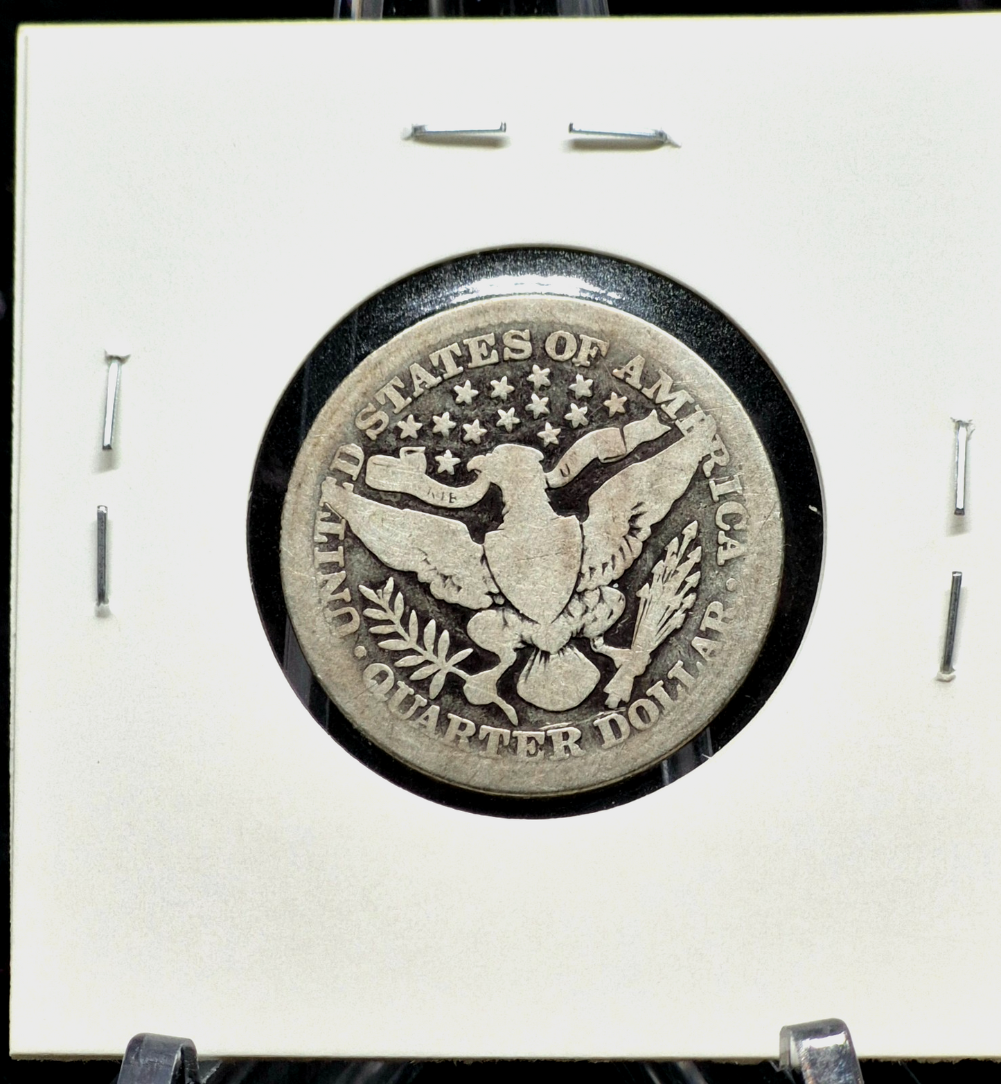 1911 Barber Silver Quarter 90% SILVER Coin Good+ Circulated Features 25C