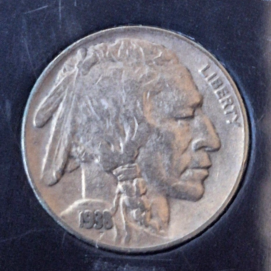 1938-D Buffalo & 1938 Jefferson Nickel Double Dated Set Last & First Year XF VF