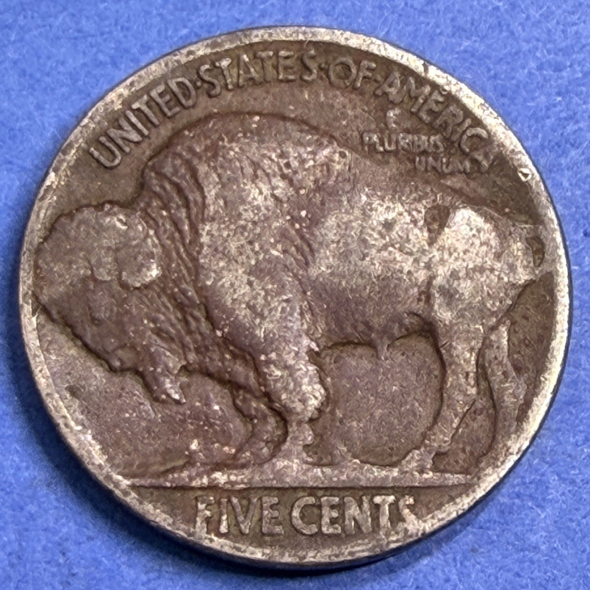 1918 Buffalo Nickel 5C F Fine Indian Head Bison WWI Era Philadelphia Coin
