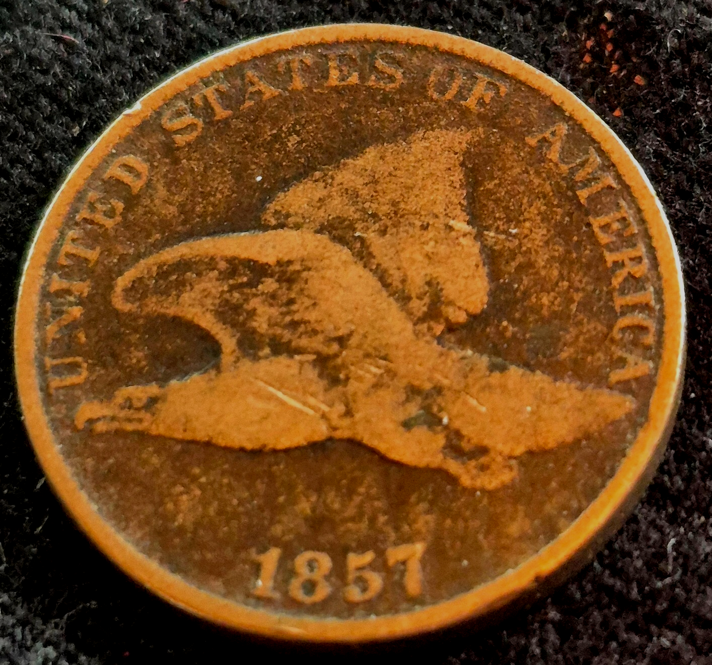 1857 Flying Eagle One Cent G Features Only Minted for 3 Yrs the 1st Small Cent
