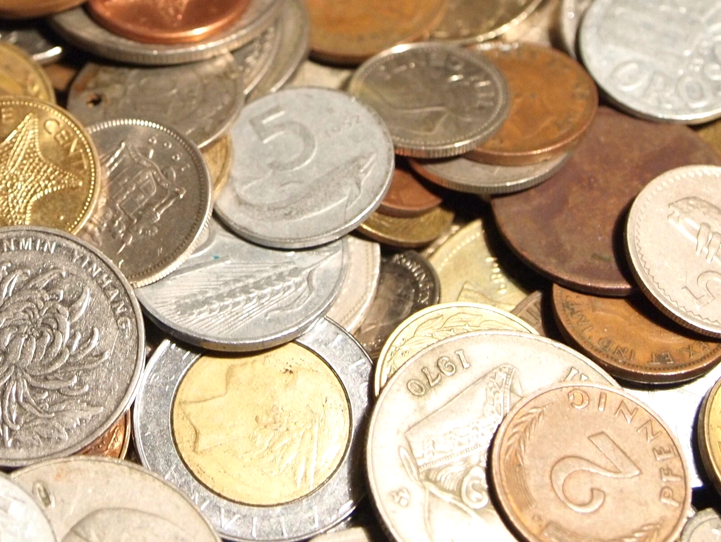 1/2 Pound World Coins Bulk Lot Around The World FOREIGN Coins Instant Collection