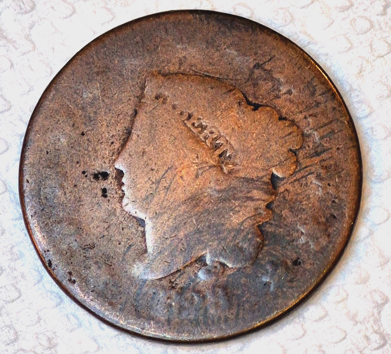 1828 Large Narrow Date 1C Coronet Head Cent N2 R2 GSID 946 Good Features