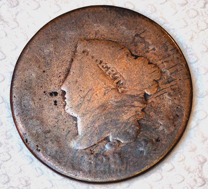 1828 Large Narrow Date 1C Coronet Head Cent N2 R2 GSID 946 Good Features