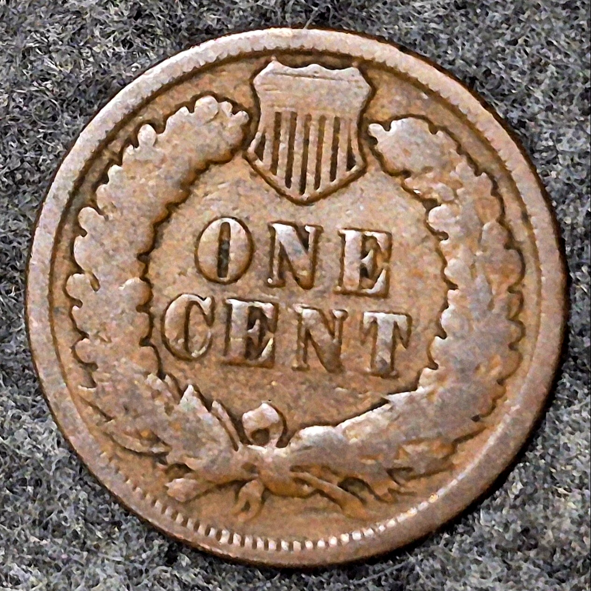 1894 Indian Head Cent Good Full Rims Shield Lines Bronze 1C US Penny Coin