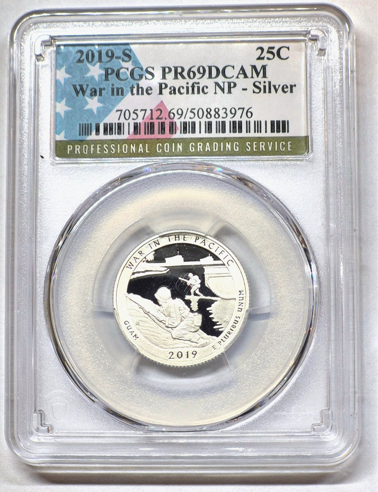 2019 S National Parks 5 Coin Silver Quarter Set PCGS PR69DCAM Special Flag Label