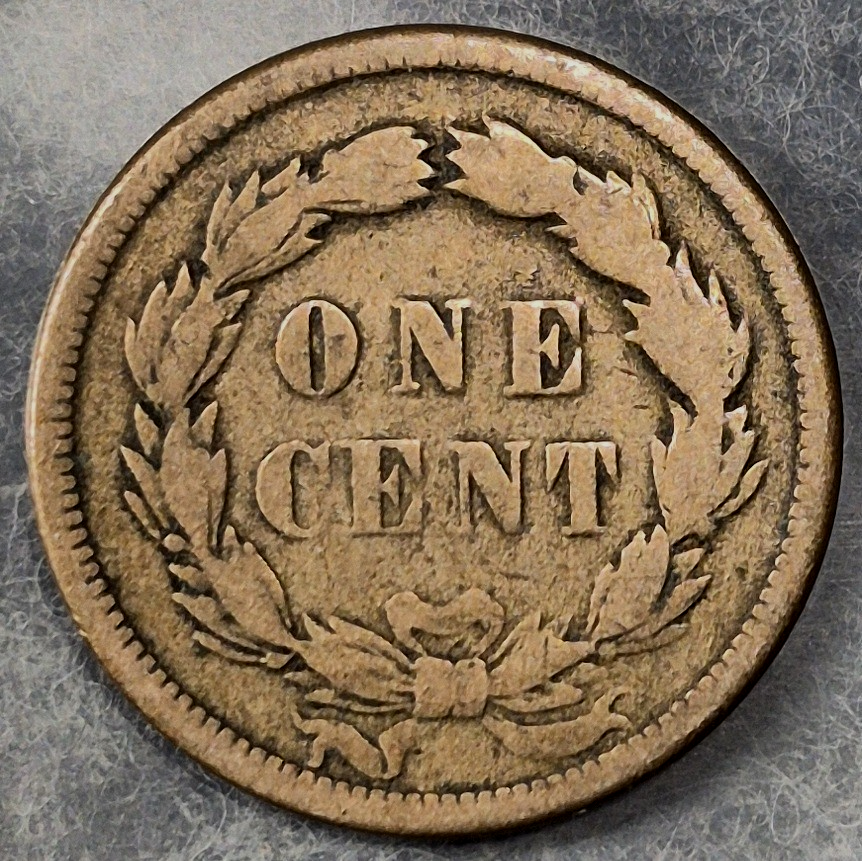 1859 Indian Head Cent Penny 1C Good Copper-Nickel Laurel Wreath 1st Year Type