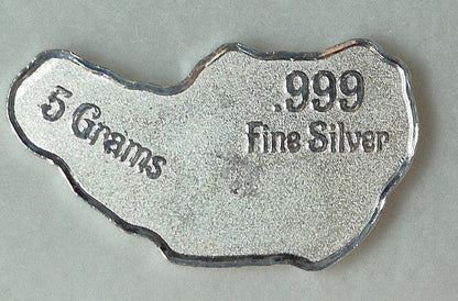 Pan Silver Company 5 Gram .999 Fine Silver Aladdin Genie Low #, 624/3000