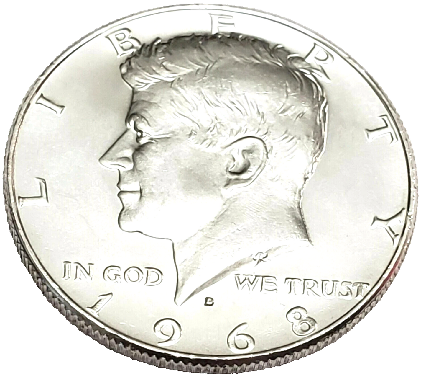 ⭐ 1968-D Kennedy Half Dollar AU About Uncirculated 40% Silver Collectible JFK