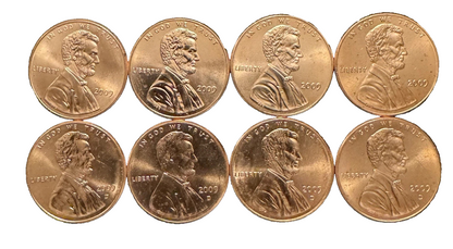 🔥 2009 Lincoln Bicentennial Cent P&D Brilliant Uncirculated 8 Coin Set